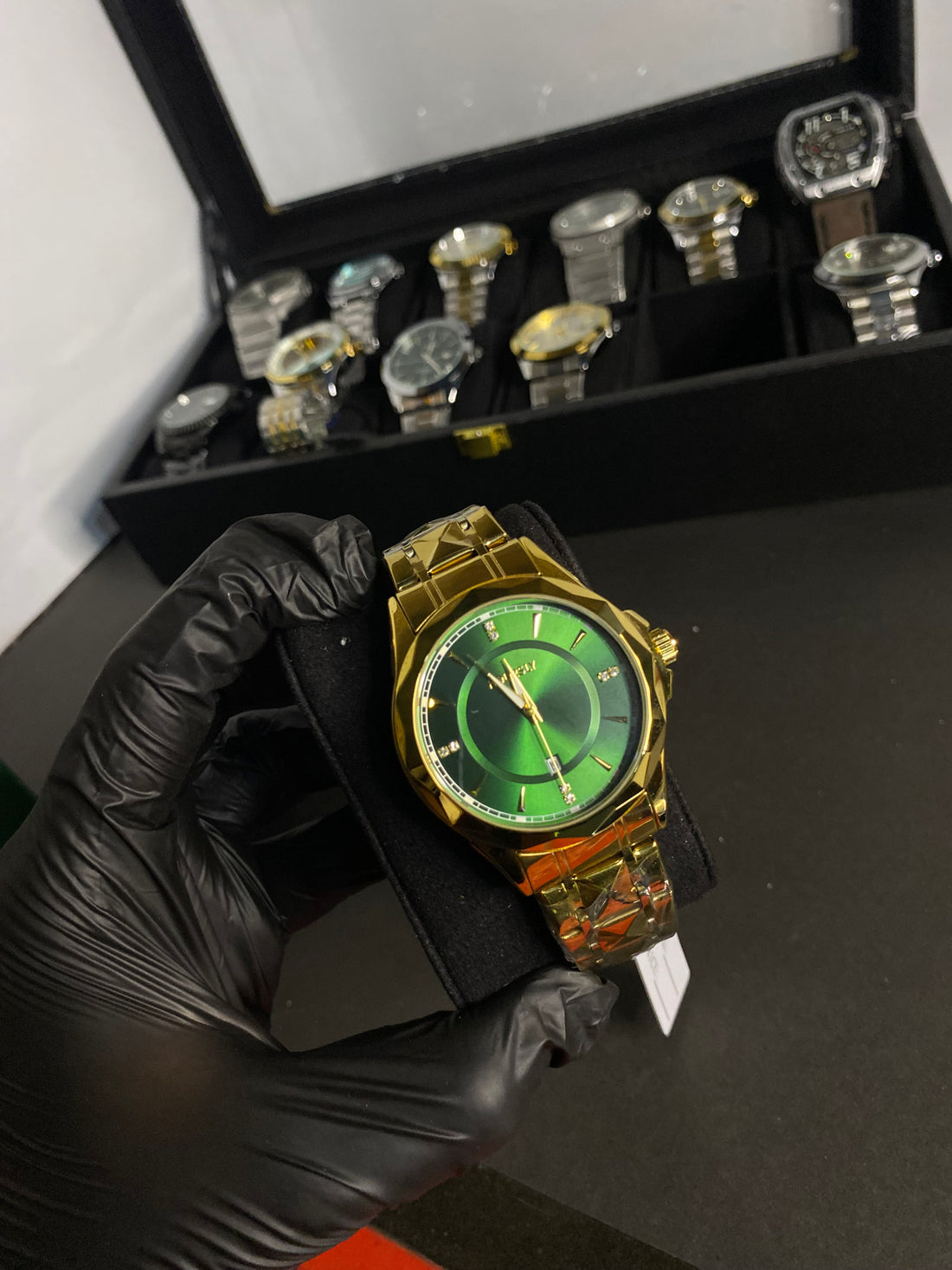 Hourslay Golden edition with green dial